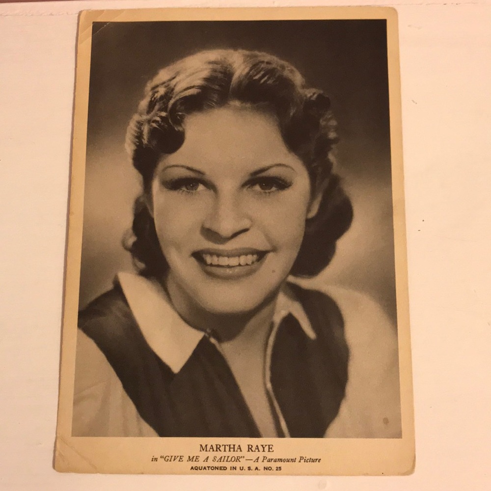 Vintage Actress Headshot-Martha Raye